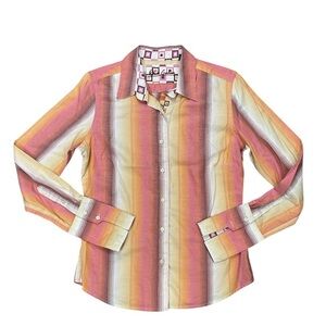 Robert Graham Retro Colorful Striped Button Down Shirt